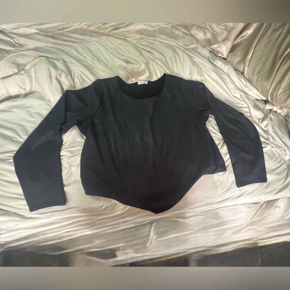 Good American Classic Black Bodysuit